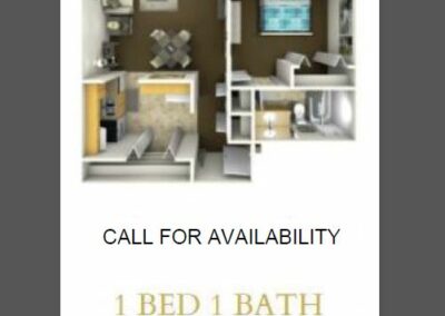 1 Bed 1 Bath